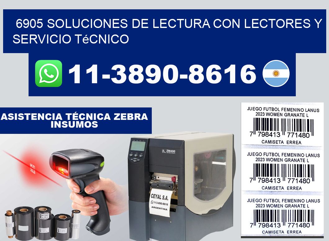 6905 Soluciones de lectura con lectores y Servicio Técnico
