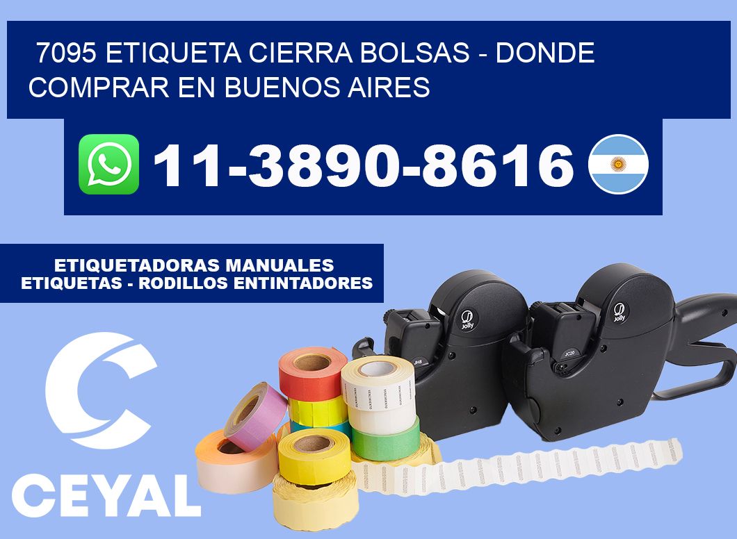 7095 etiqueta Cierra Bolsas - Donde Comprar en Buenos Aires