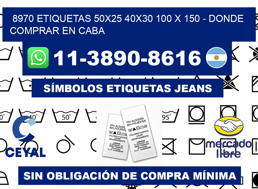 8970 etiquetas 50x25 40x30 100 x 150 - Donde Comprar en Caba