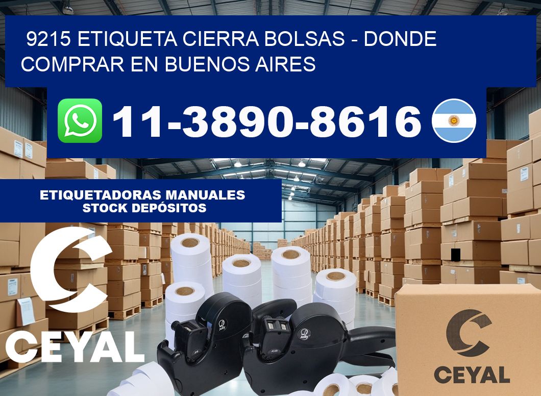 9215 etiqueta Cierra Bolsas – Donde Comprar en Buenos Aires