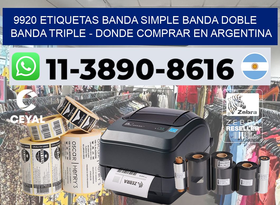 9920 etiquetas banda simple banda doble banda triple – Donde Comprar en Argentina