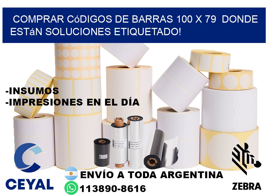 Comprar códigos de barras 100 x 79  donde están soluciones etiquetado!