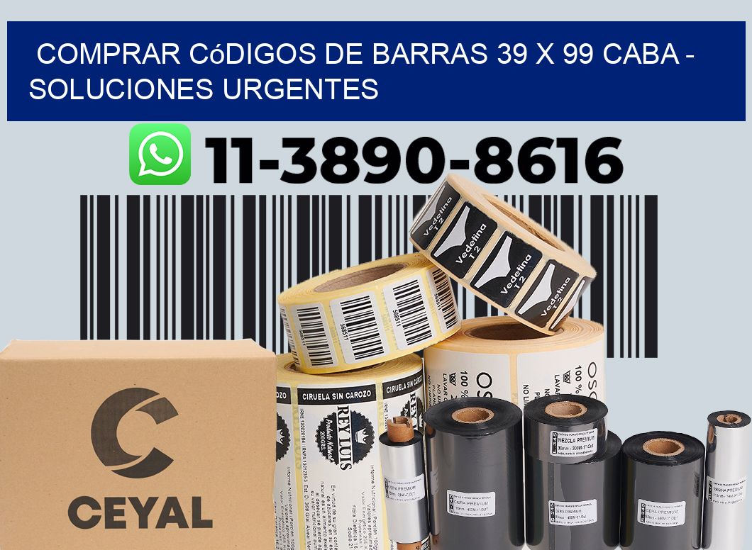 Comprar códigos de barras 39 x 99 CABA - soluciones urgentes