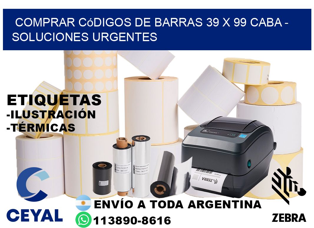 Comprar códigos de barras 39 x 99 CABA - soluciones urgentes