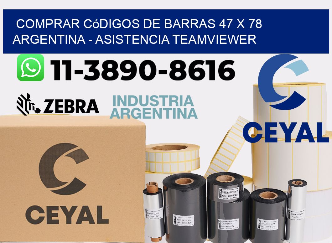 Comprar códigos de barras 47 x 78 argentina - asistencia teamviewer