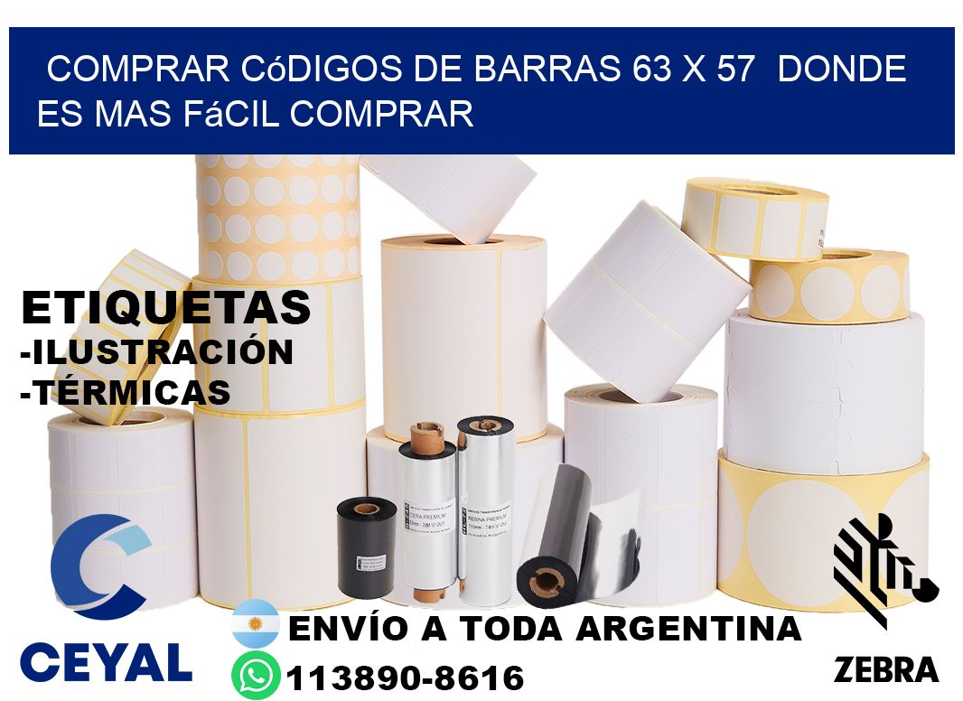 Comprar códigos de barras 63 x 57  Donde es mas fácil comprar