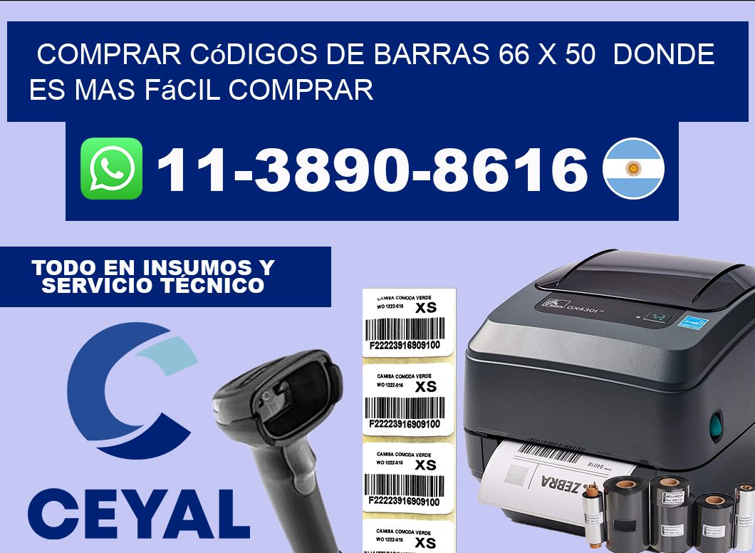 Comprar códigos de barras 66 x 50  Donde es mas fácil comprar