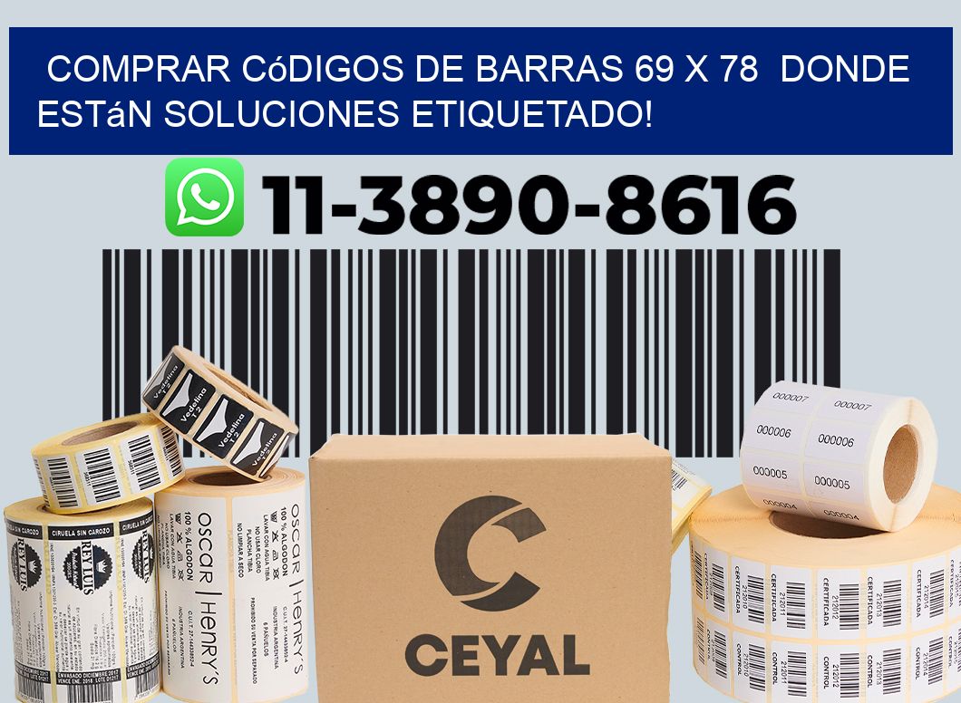 Comprar códigos de barras 69 x 78  donde están soluciones etiquetado!