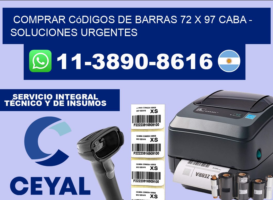 Comprar códigos de barras 72 x 97 CABA – soluciones urgentes