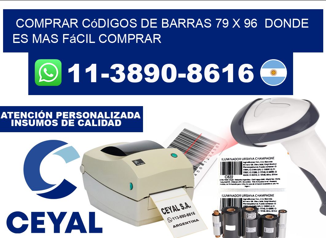 Comprar códigos de barras 79 x 96  Donde es mas fácil comprar
