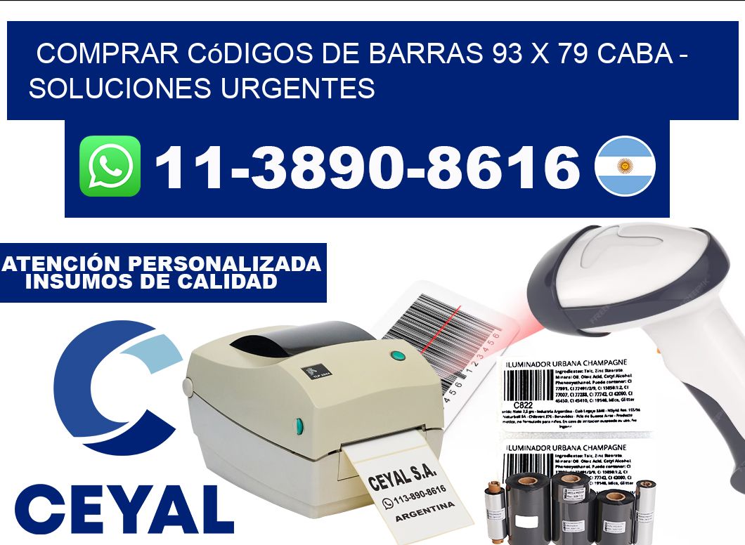 Comprar códigos de barras 93 x 79 CABA - soluciones urgentes