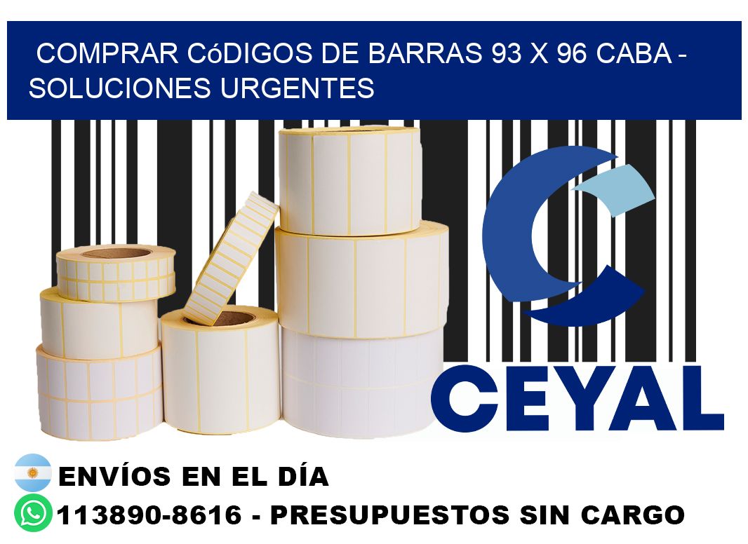 Comprar códigos de barras 93 x 96 CABA - soluciones urgentes