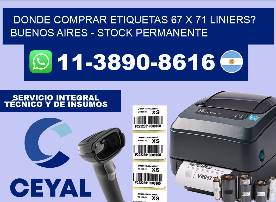Donde Comprar etiquetas 67 x 71 LINIERS? Buenos Aires – Stock permanente