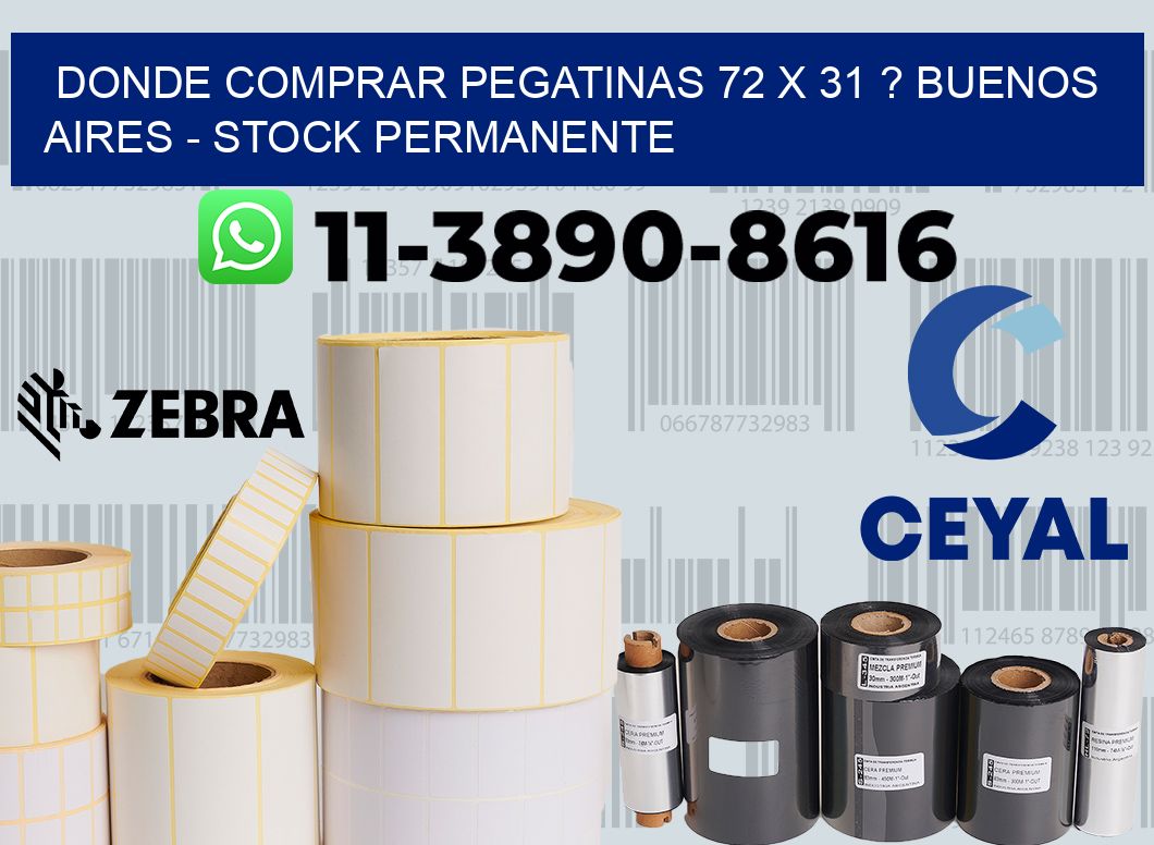 Donde Comprar pegatinas 72 x 31 ? Buenos Aires - Stock permanente