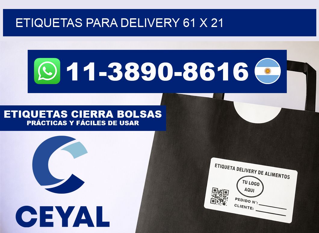 ETIQUETAS PARA DELIVERY 61 x 21