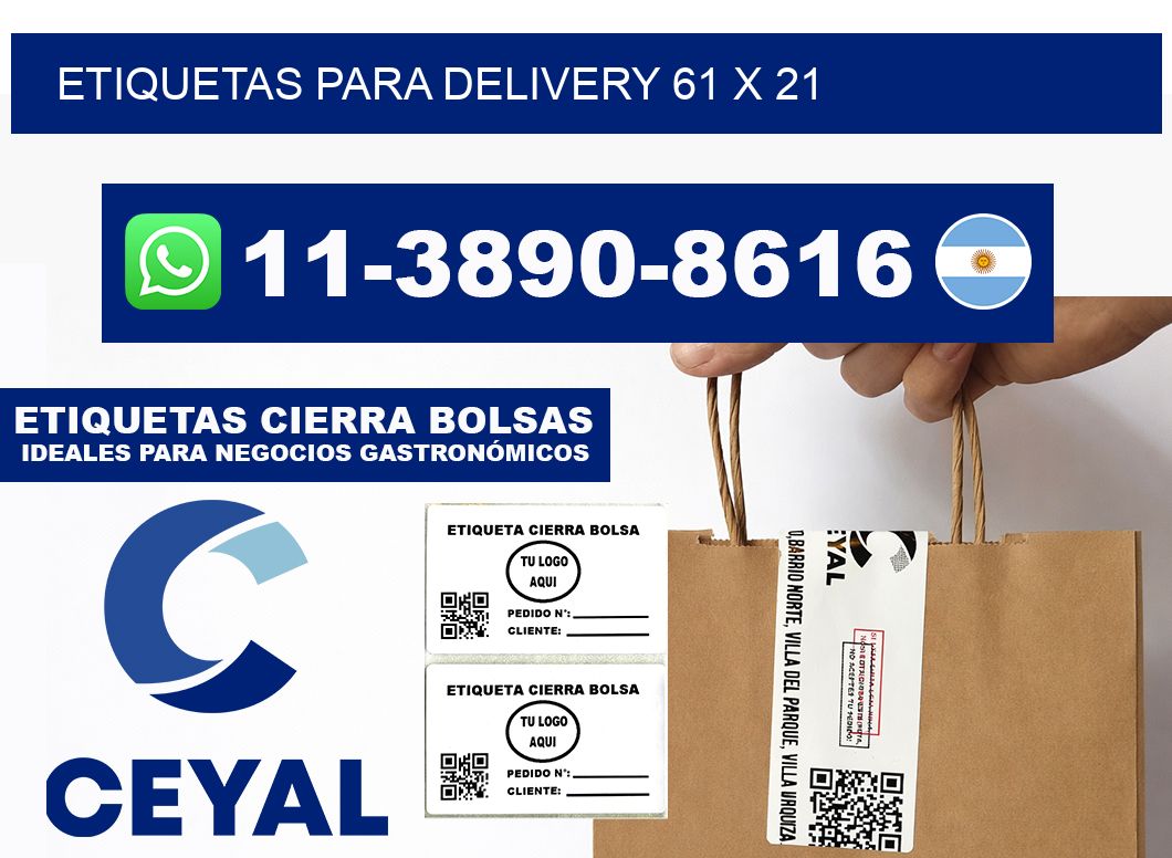 ETIQUETAS PARA DELIVERY 61 x 21
