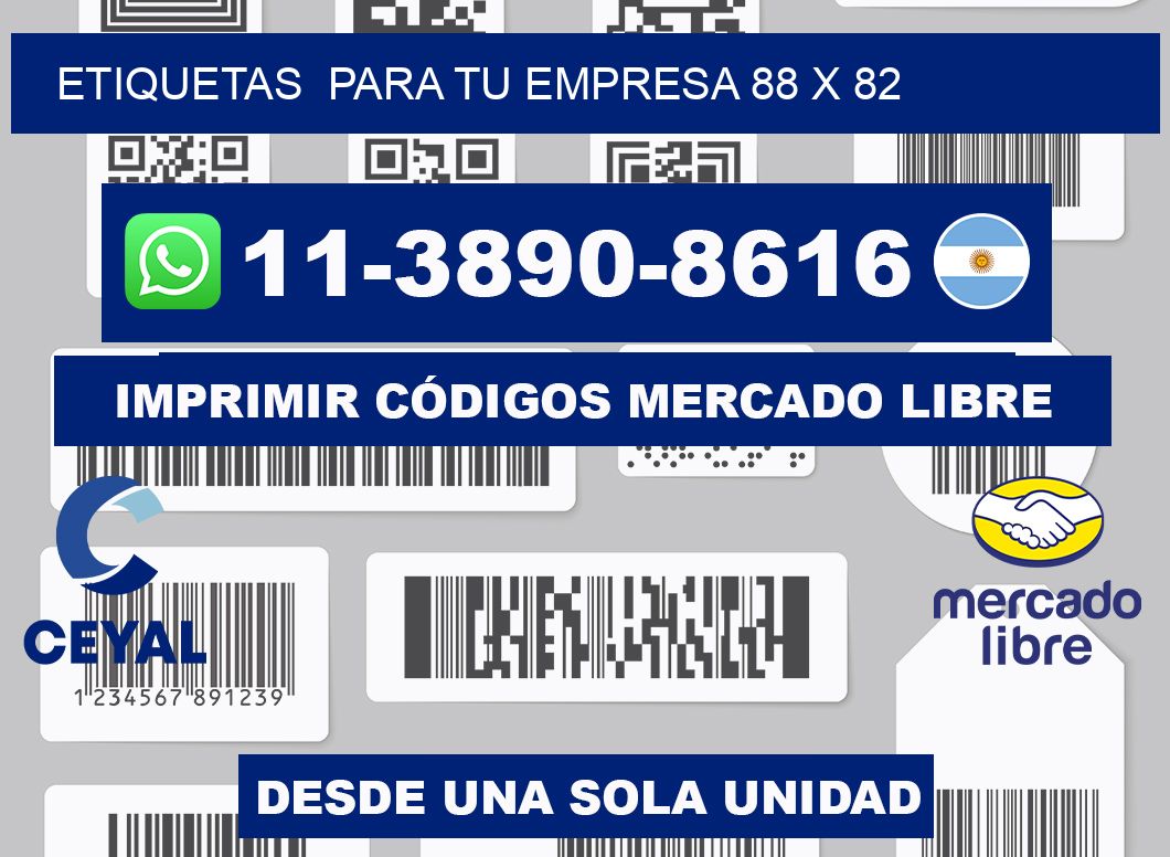 Etiquetas para tu empresa 88 x 82