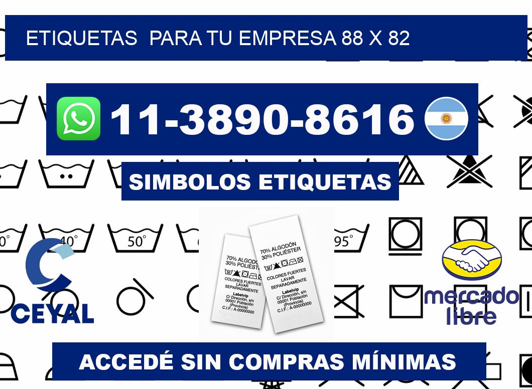 Etiquetas para tu empresa 88 x 82
