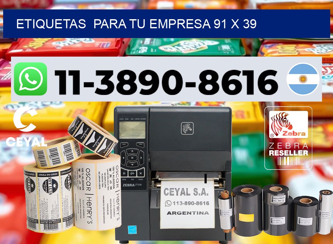Etiquetas para tu empresa 91 x 39