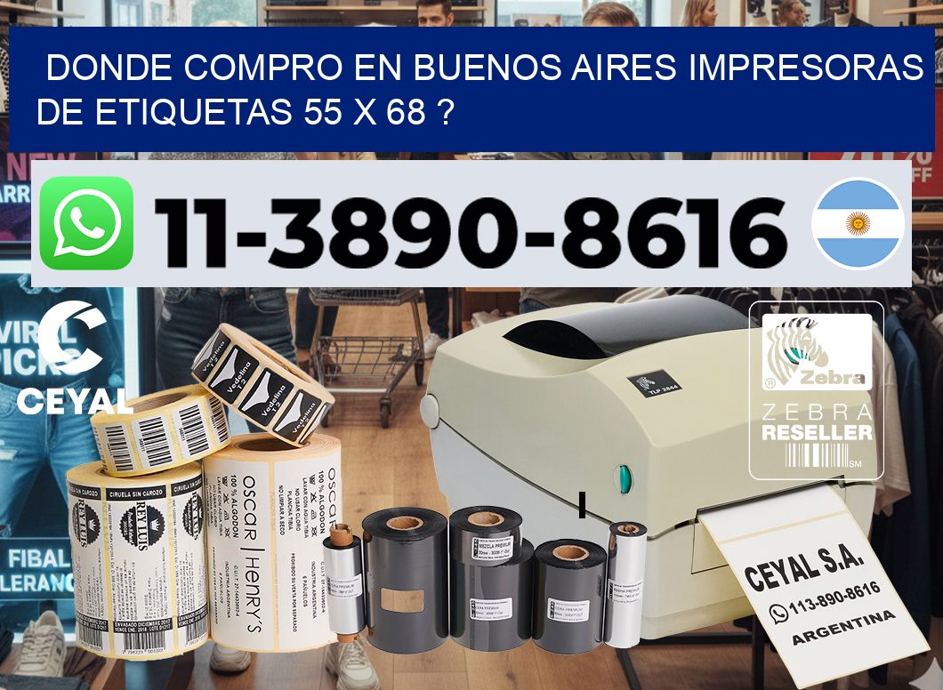 donde compro en buenos aires impresoras de etiquetas 55 x 68 ?