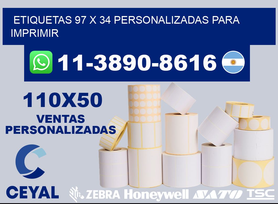 etiquetas 97 x 34 personalizadas para imprimir