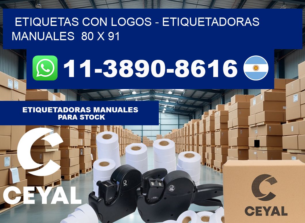 etiquetas con logos – Etiquetadoras Manuales  80 x 91