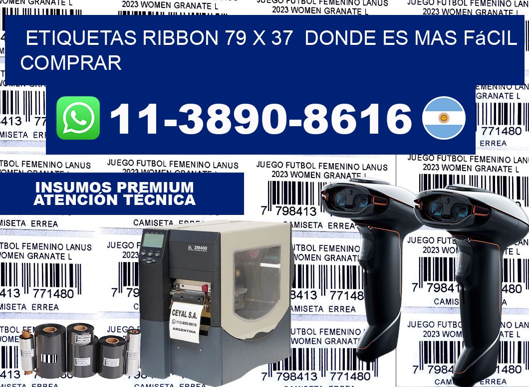 etiquetas ribbon 79 x 37  Donde es mas fácil comprar