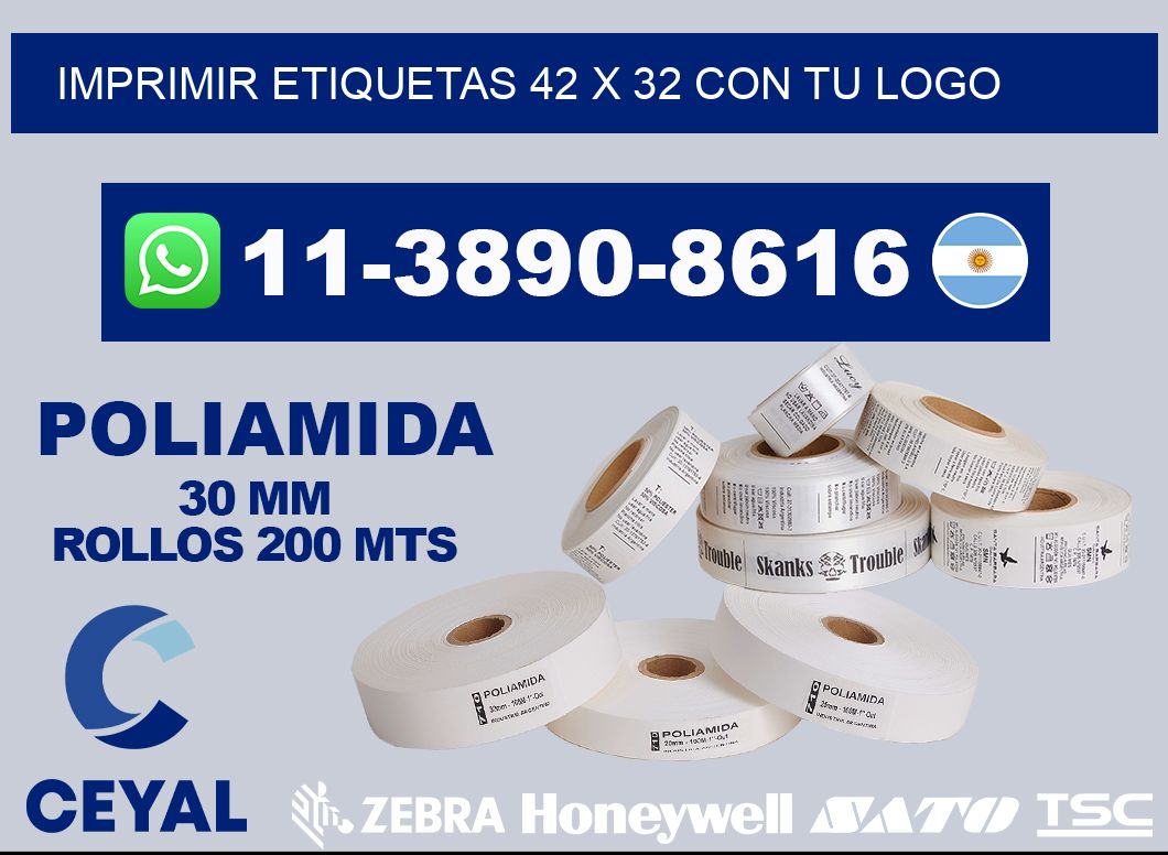 imprimir etiquetas 42 x 32 con tu logo