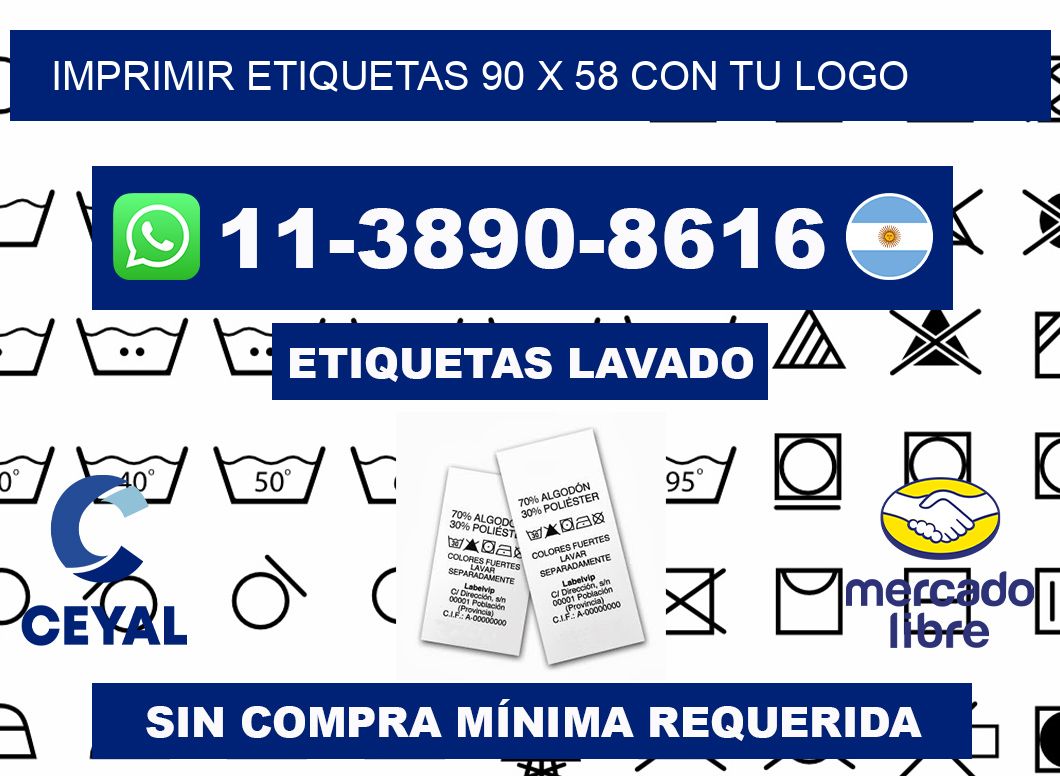 imprimir etiquetas 90 x 58 con tu logo