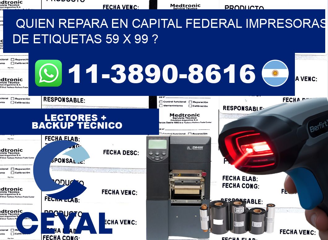 quien repara en capital federal impresoras de etiquetas 59 x 99 ?