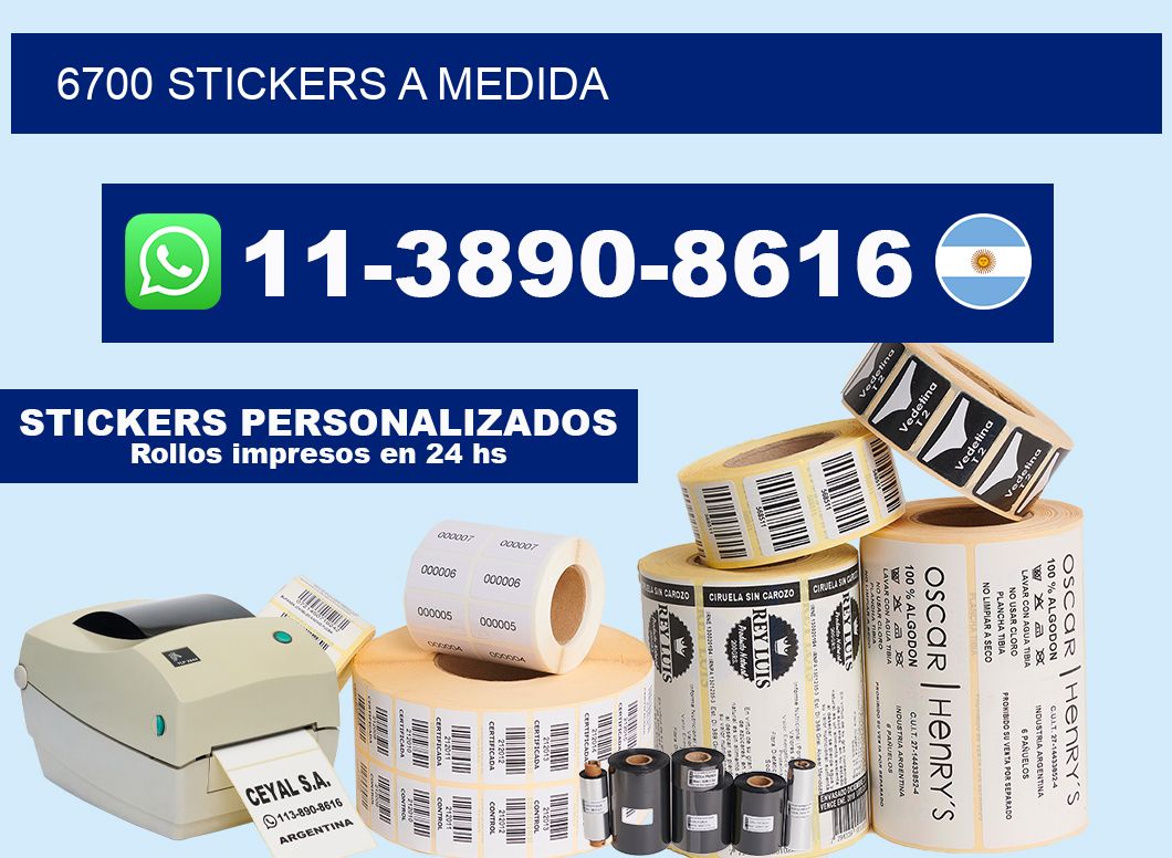 6700 stickers a medida