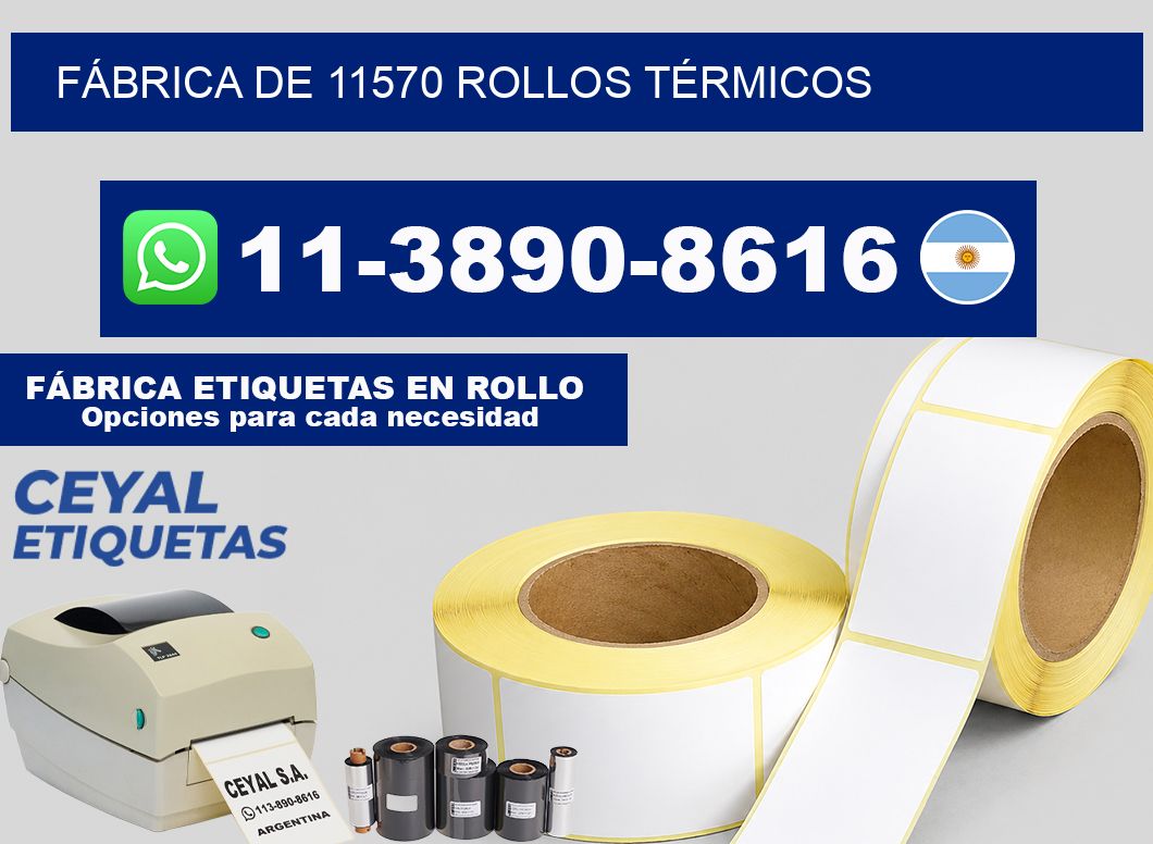 FÁBRICA DE 11570 ROLLOS TÉRMICOS