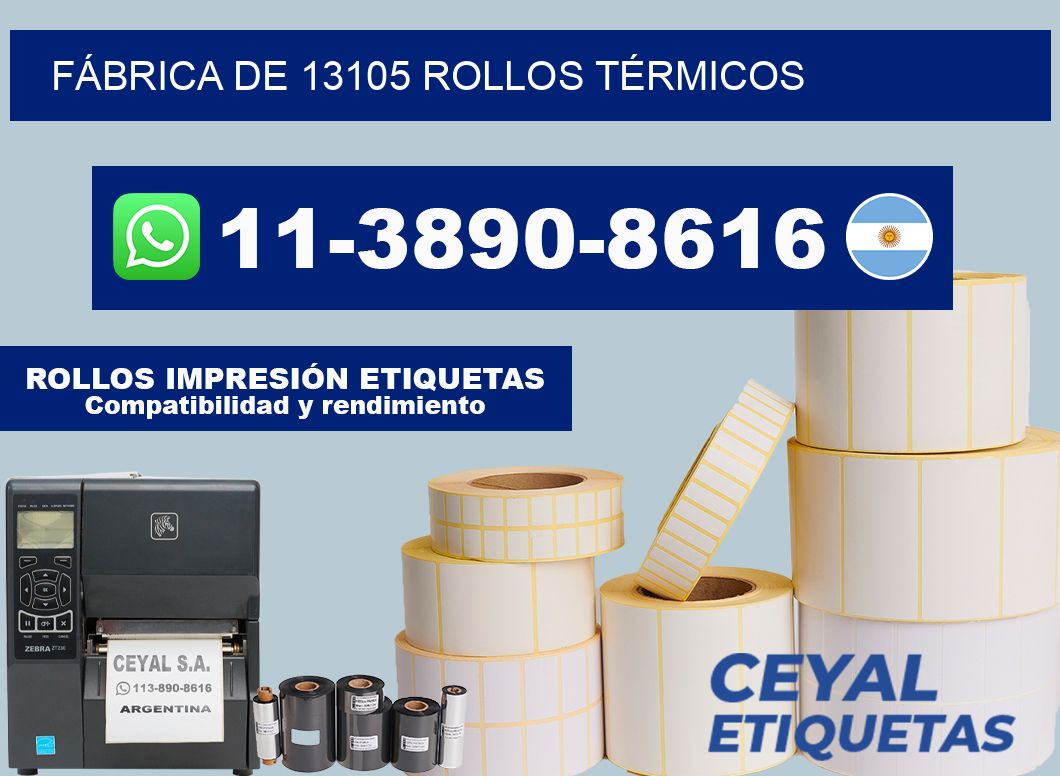 FÁBRICA DE 13105 ROLLOS TÉRMICOS