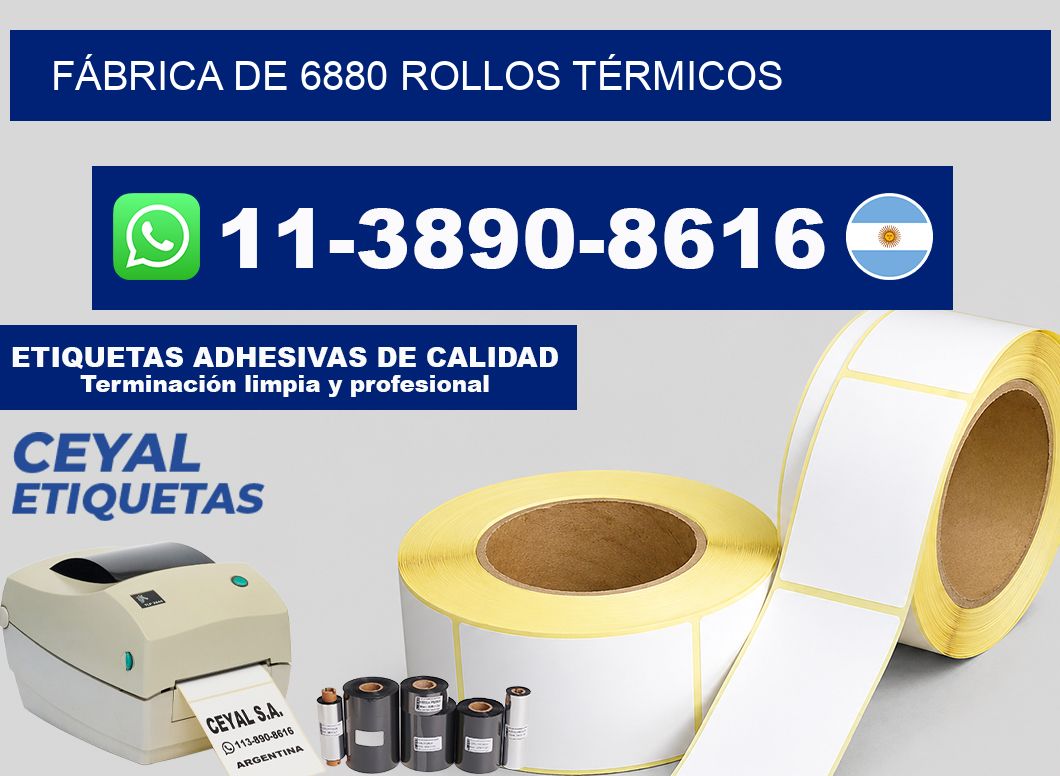 FÁBRICA DE 6880 ROLLOS TÉRMICOS