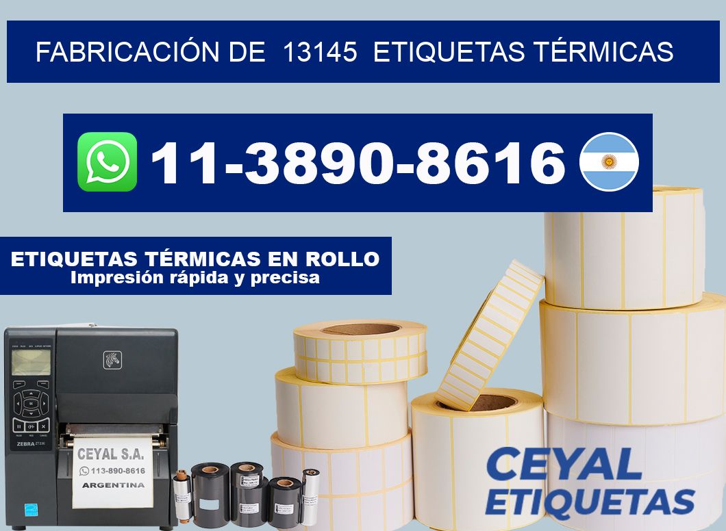 FABRICACIÓN DE 13145 ETIQUETAS TÉRMICAS