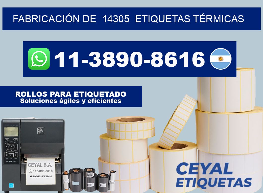 FABRICACIÓN DE 14305 ETIQUETAS TÉRMICAS