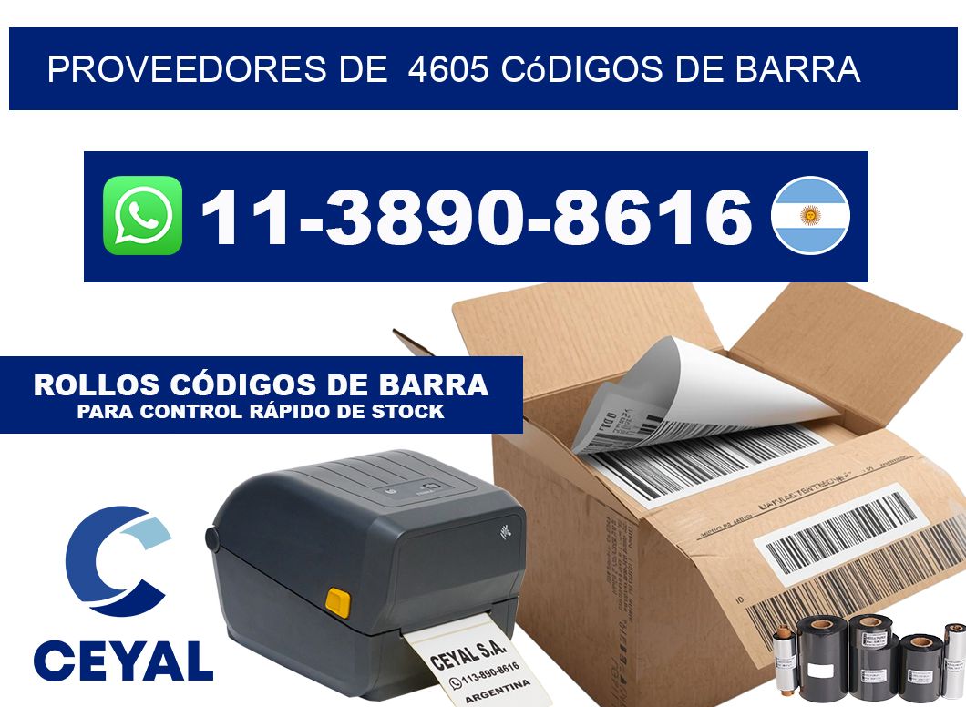 Proveedores de  4605 códigos de barra