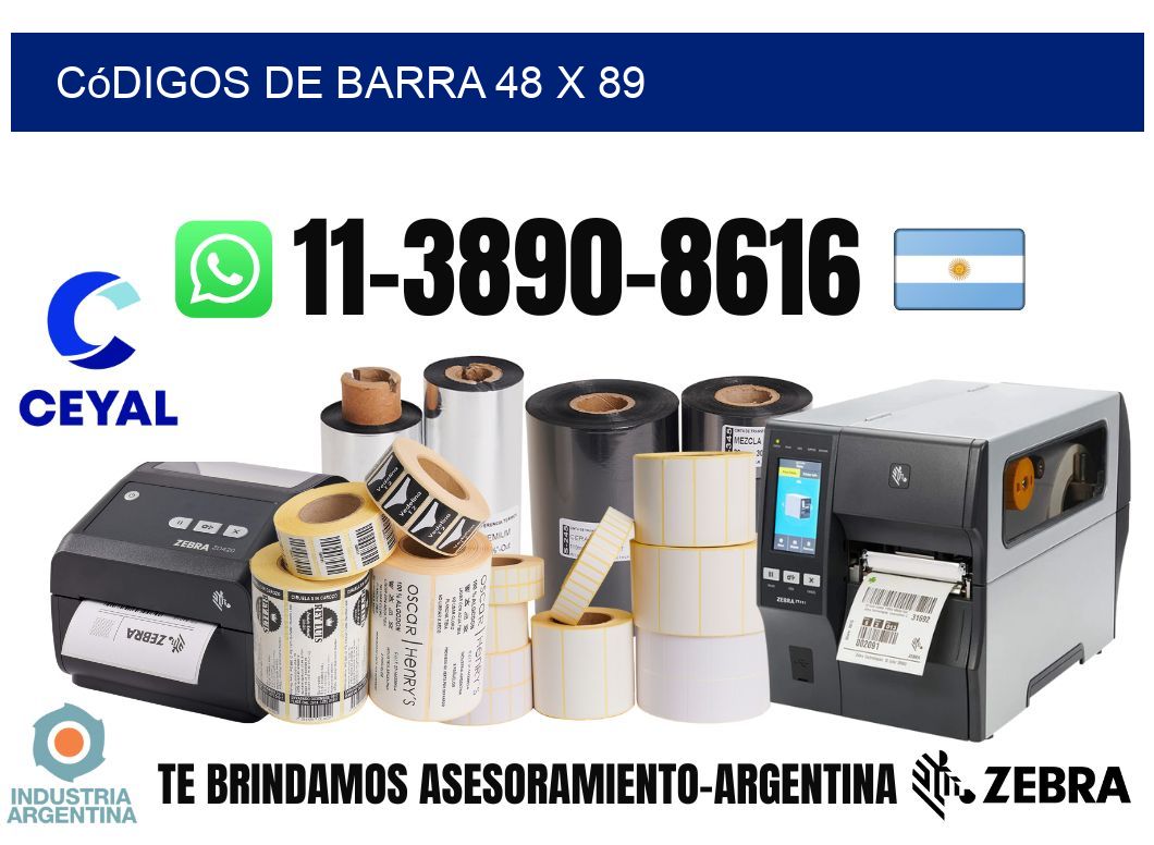 códigos de barra 48 x 89