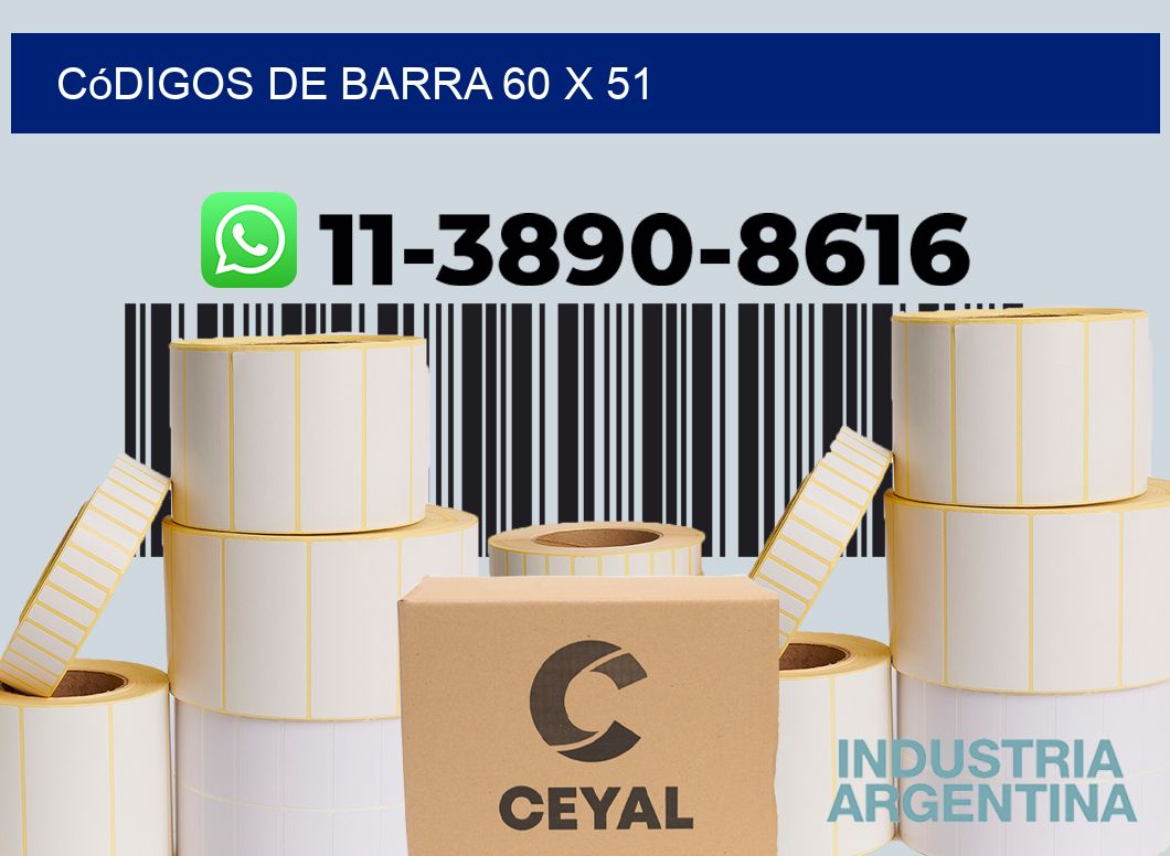 códigos de barra 60 x 51