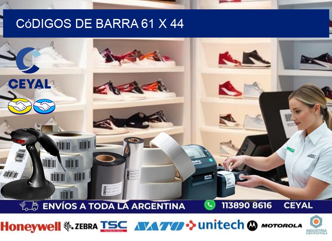 códigos de barra 61 x 44