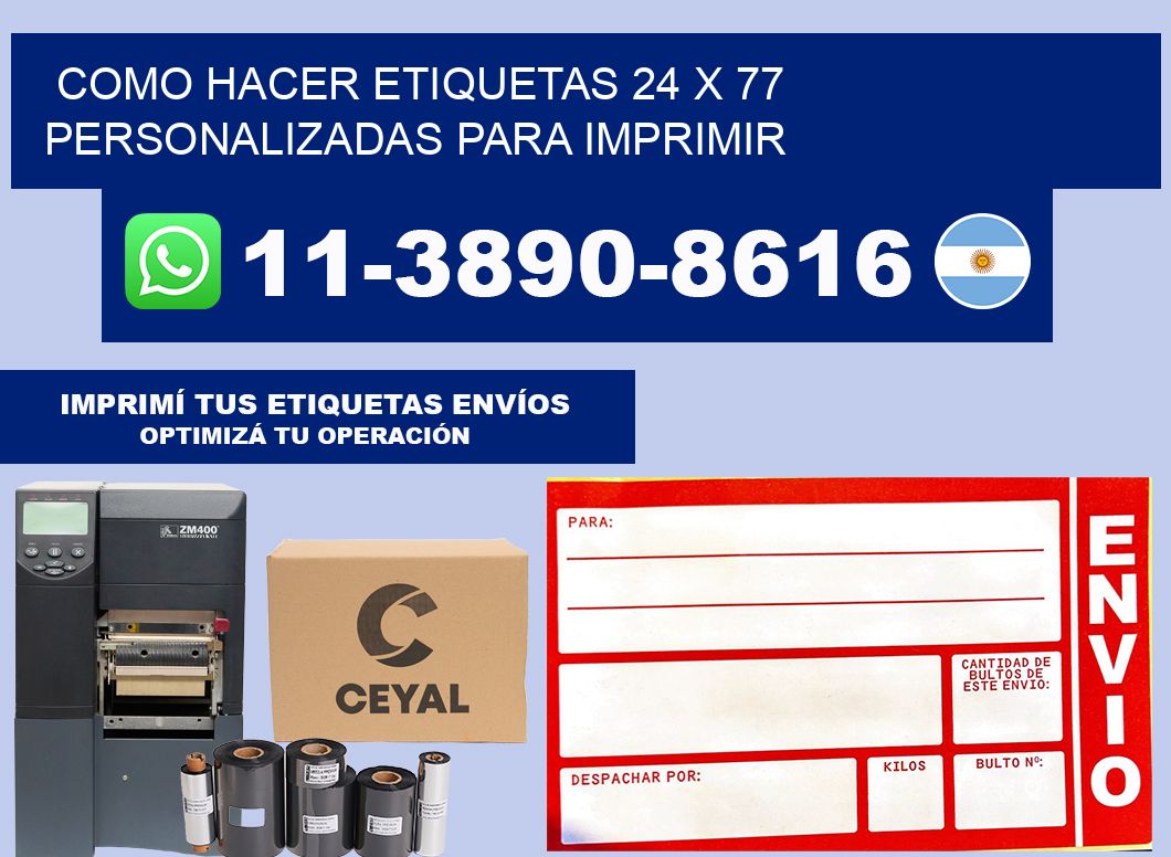 como hacer etiquetas 24 x 77 personalizadas para imprimir