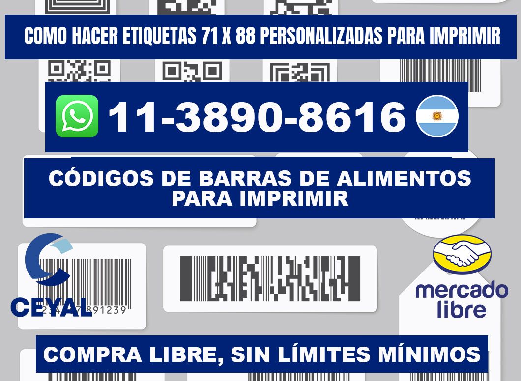 como hacer etiquetas 71 x 88 personalizadas para imprimir