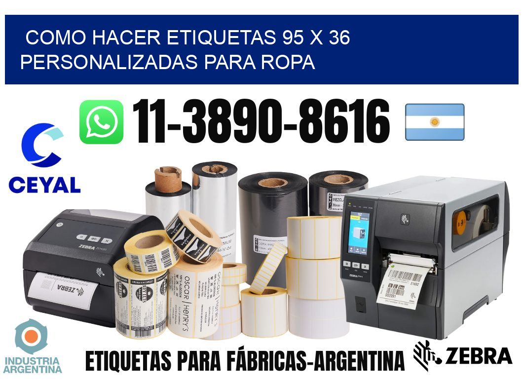 como hacer etiquetas 95 x 36 personalizadas para ropa