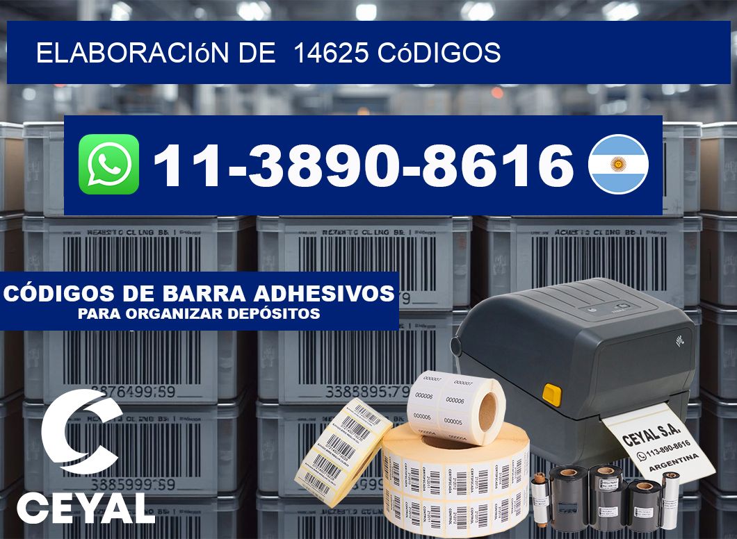 elaboración de 14625 códigos