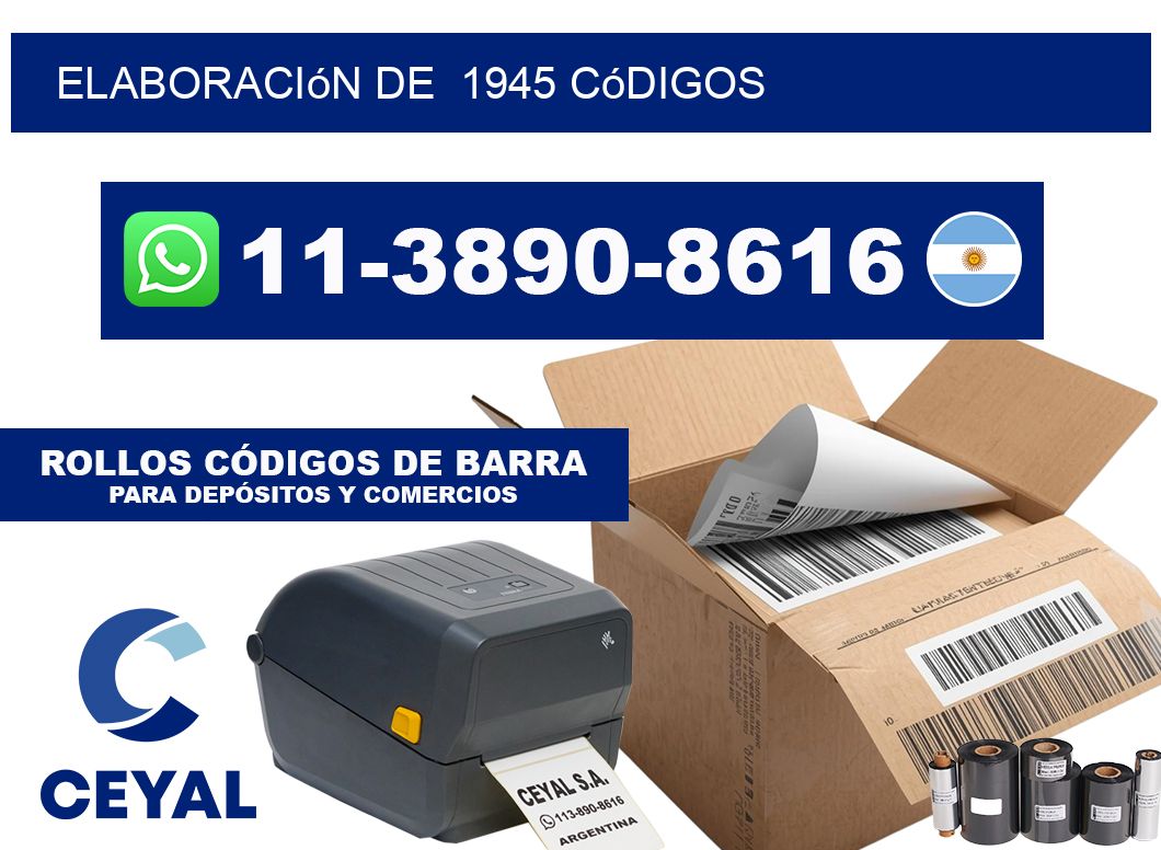 elaboración de  1945 códigos