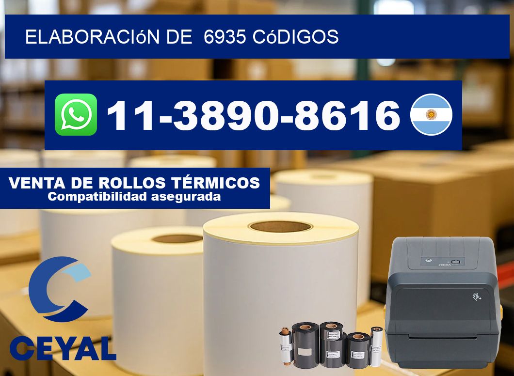 elaboración de 6935 códigos