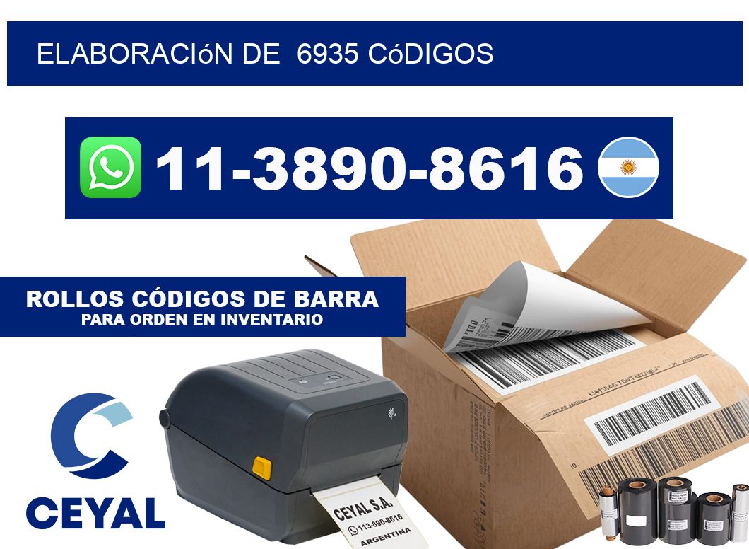elaboración de  6935 códigos