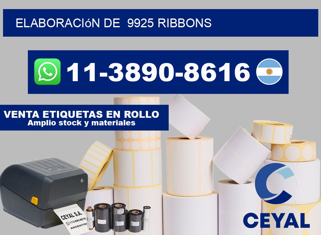 elaboración de  9925 ribbons