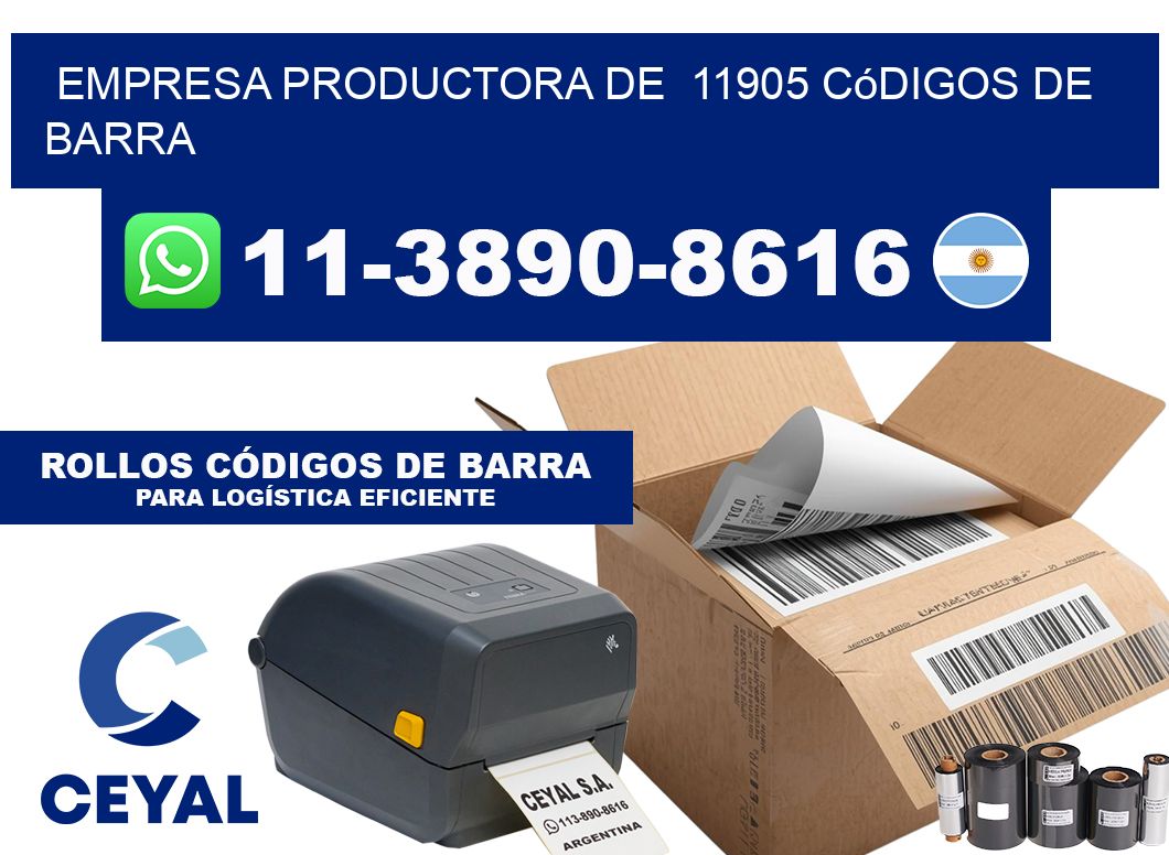 empresa productora de  11905 códigos de barra