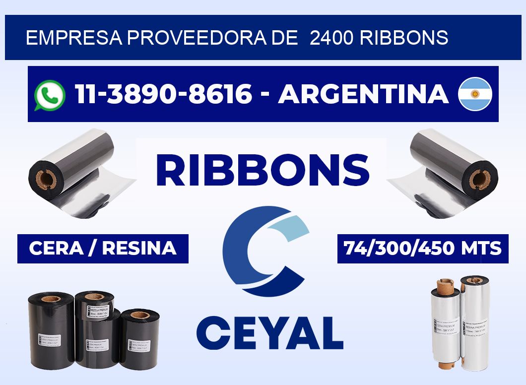 empresa proveedora de 2400 ribbons